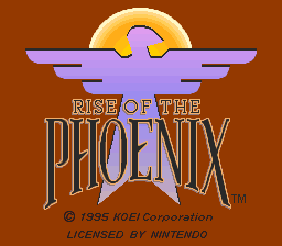 Rise of the Phoenix (USA) Title Screen